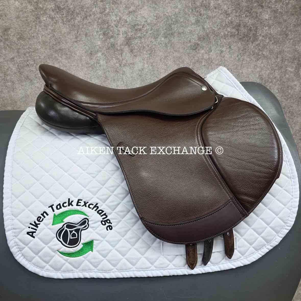 2019 Custom Saddlery Monte Carlo Jump Saddle, 17.5" Seat, Adjustable Tree, Wool Flocked Panels