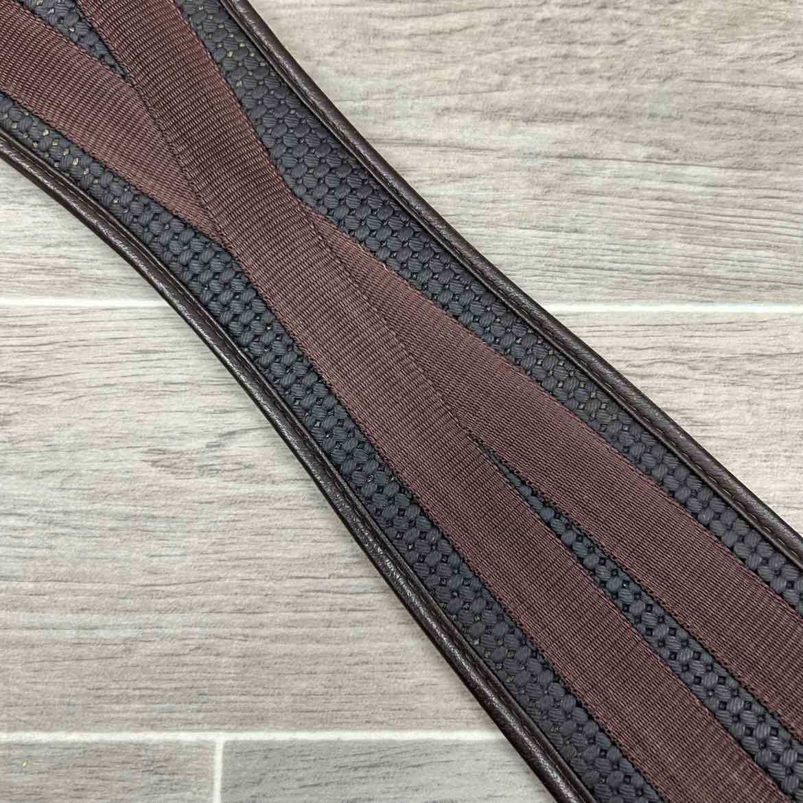 QHP Basic All Purpose Double Elastic Girth, Brown, 52"