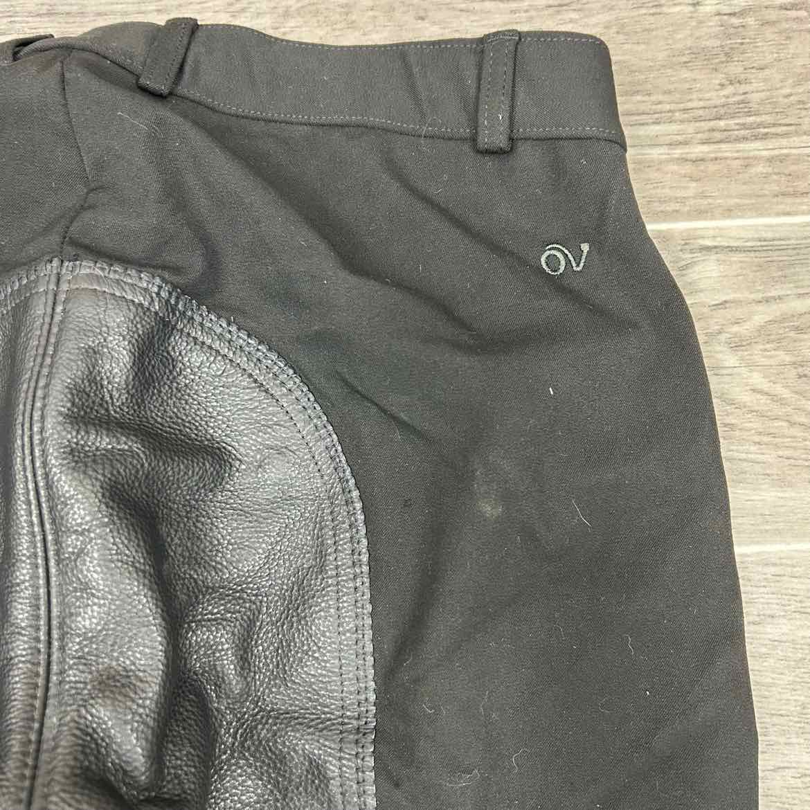 Ovation Leather Full Seat Breeches, Size 32 R