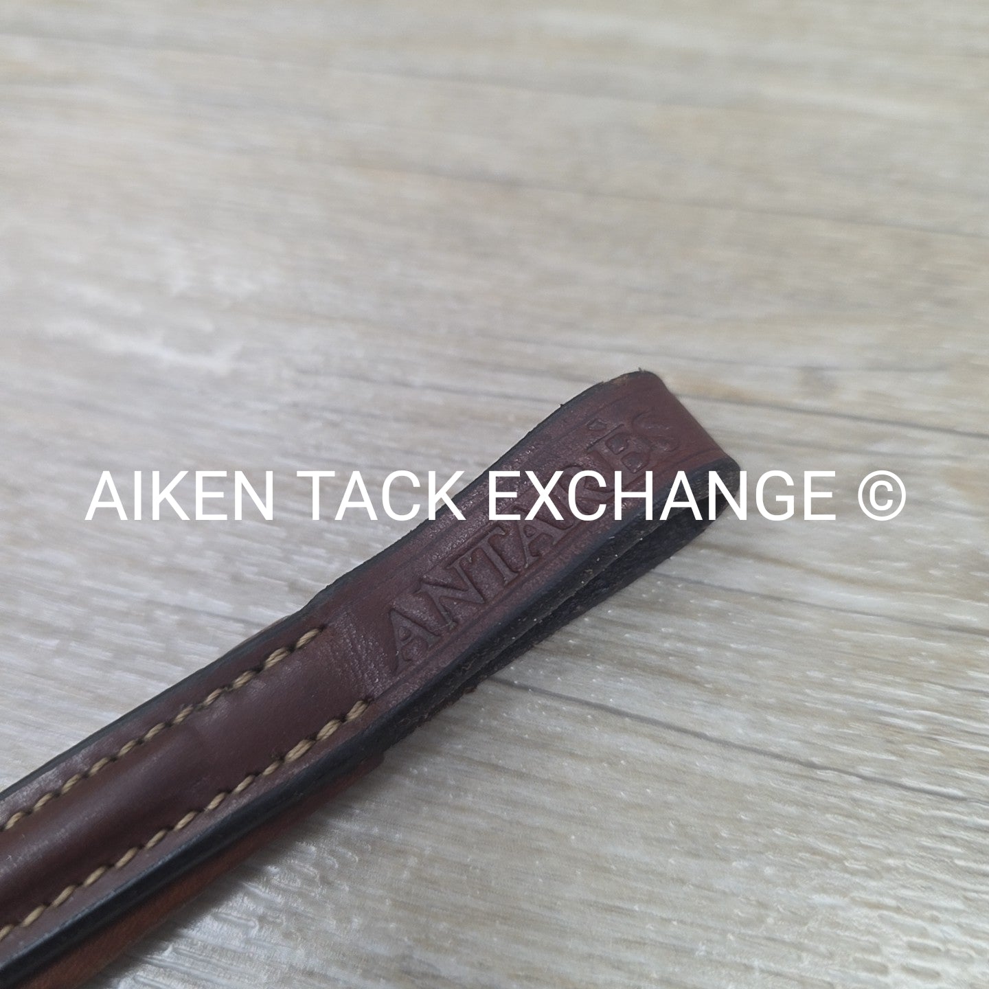Antares Fancy Stitched Browband, Brown, 16"