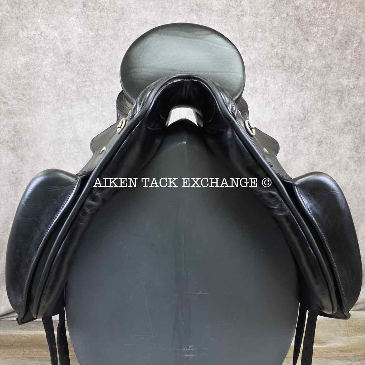 2000 Kieffer Action Dressage Saddle, 17" Seat, Medium Tree, Wool Flocked Panels