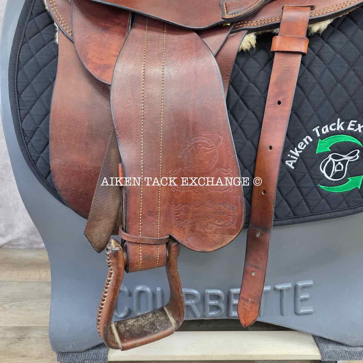 Trevor James Champion Drafter Australian Saddle, 15.5" Seat (Western) - 17.5" Seat (English), Wide Tree