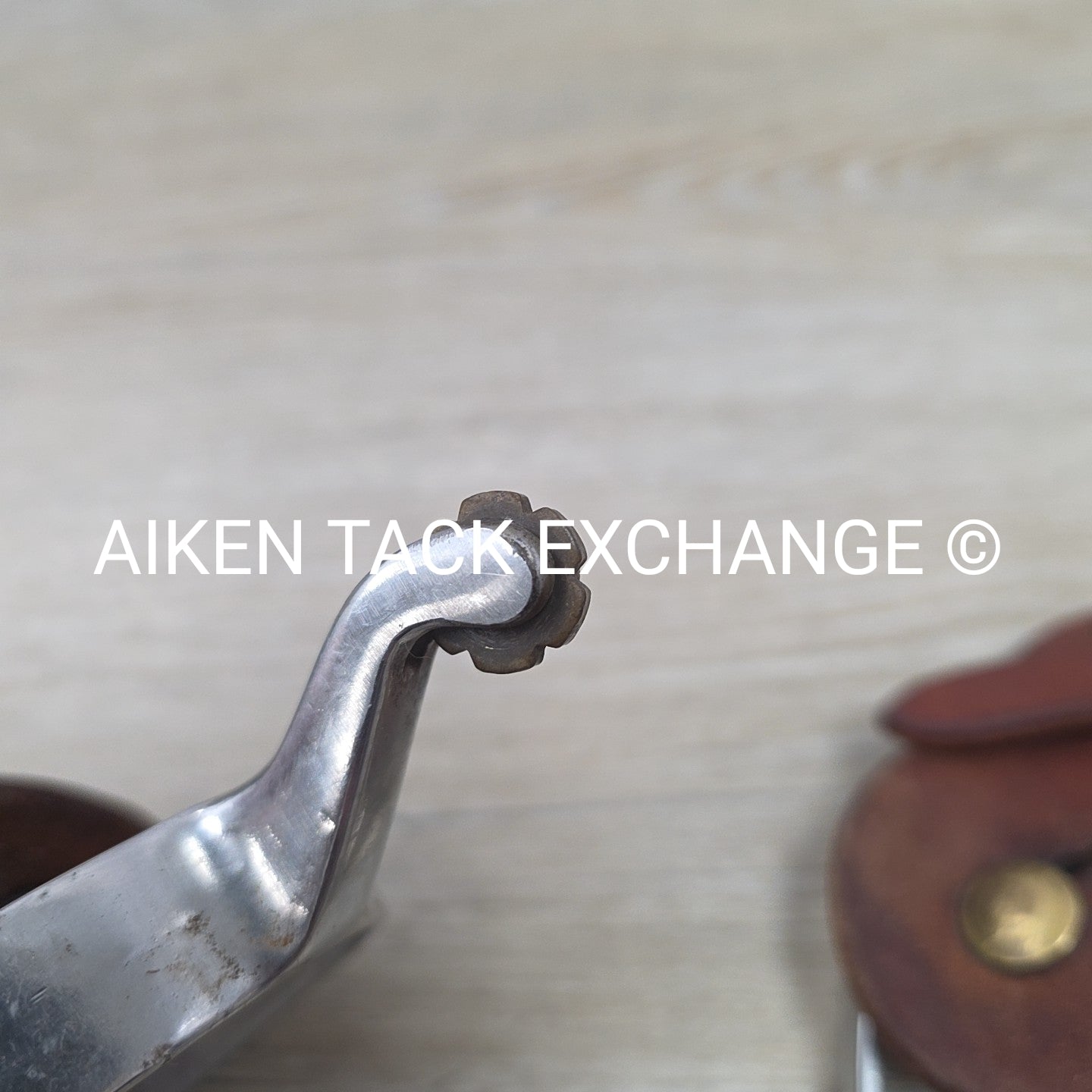 Western Rowel Spurs with Leather Straps