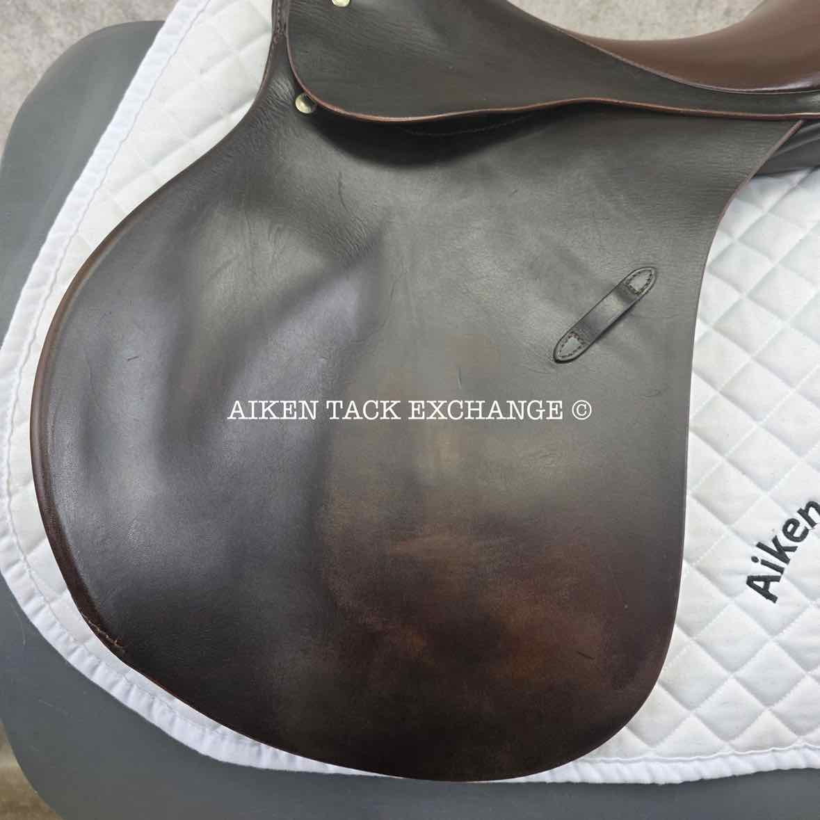 1993 Passier Gewalkt VD All Purpose Saddle, 17" Seat, Medium Tree, Wool Flocked Panels