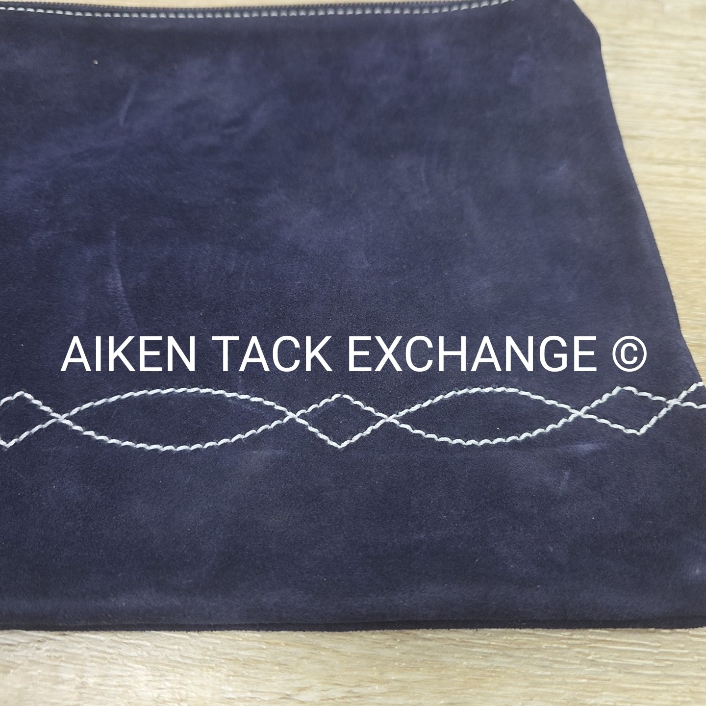 Rebecca Ray Suede Zip Pouch