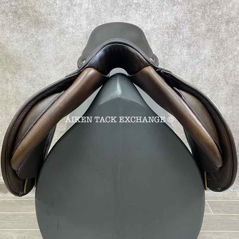 2013 Ovation San Diego Close Contact Jump Saddle, 17.5" Seat, Adjustable Tree - XCH Changeable Gullet, Foam Panels