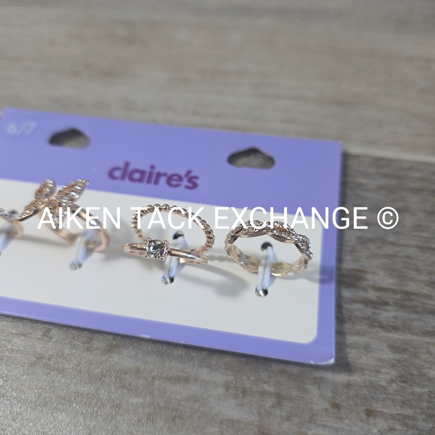 Claire's Ring Set (4) - Size 6/7