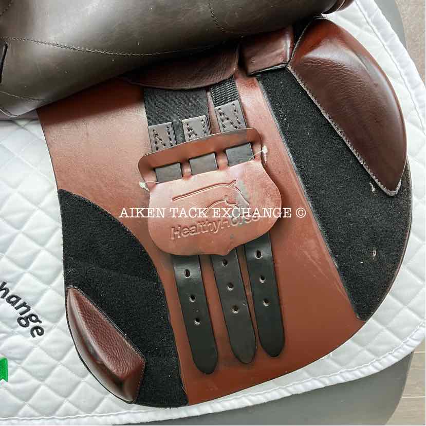 2021 MaxFlex Healthy Horse All Purpose Jump Saddle, 17.5" Seat, Wide Tree, Wool Flocked Panels