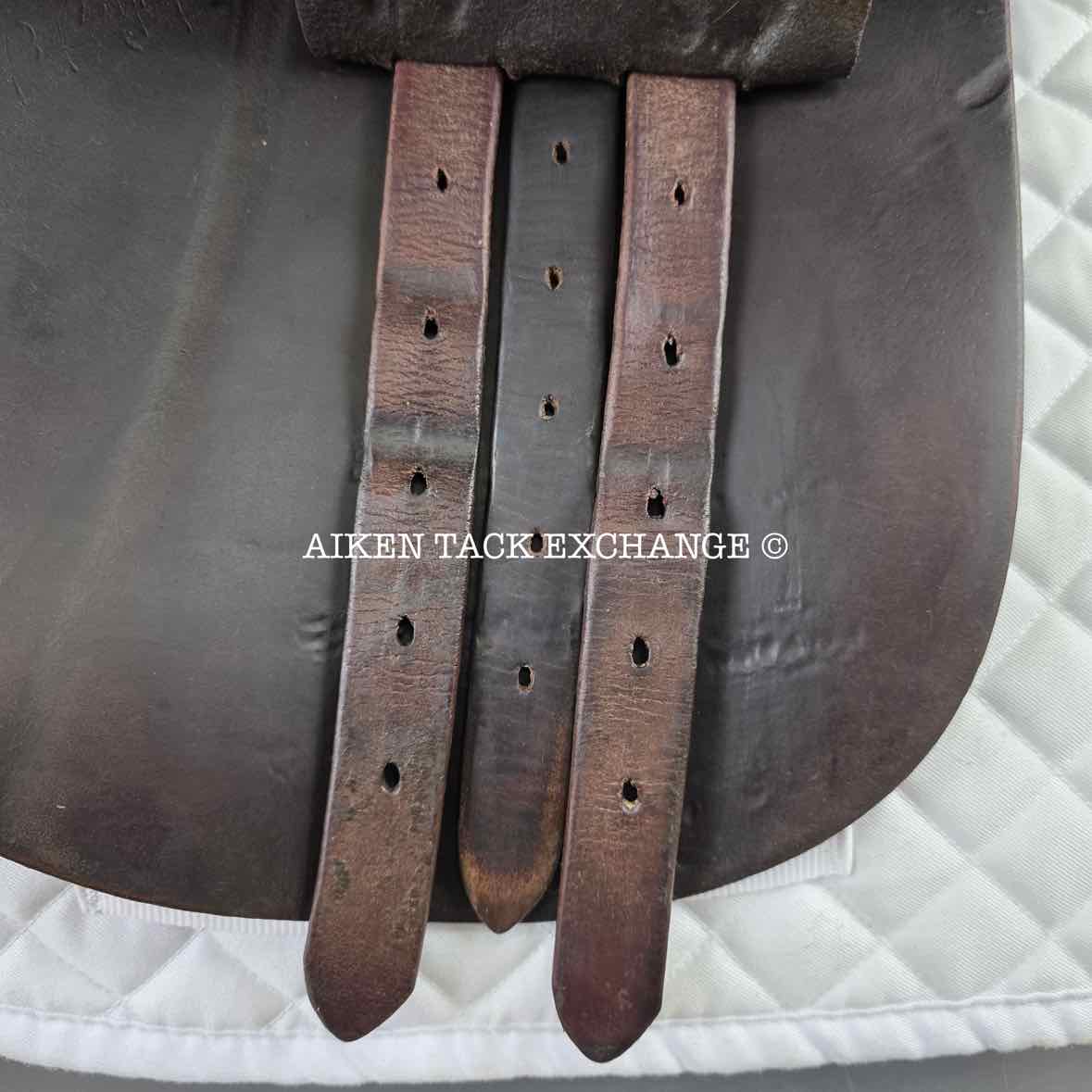 1998 PJ by Bruno Delgrange Close Contact Jump Saddle, 17.5" Seat, 4L Flap, Medium Tree, Foam Panels