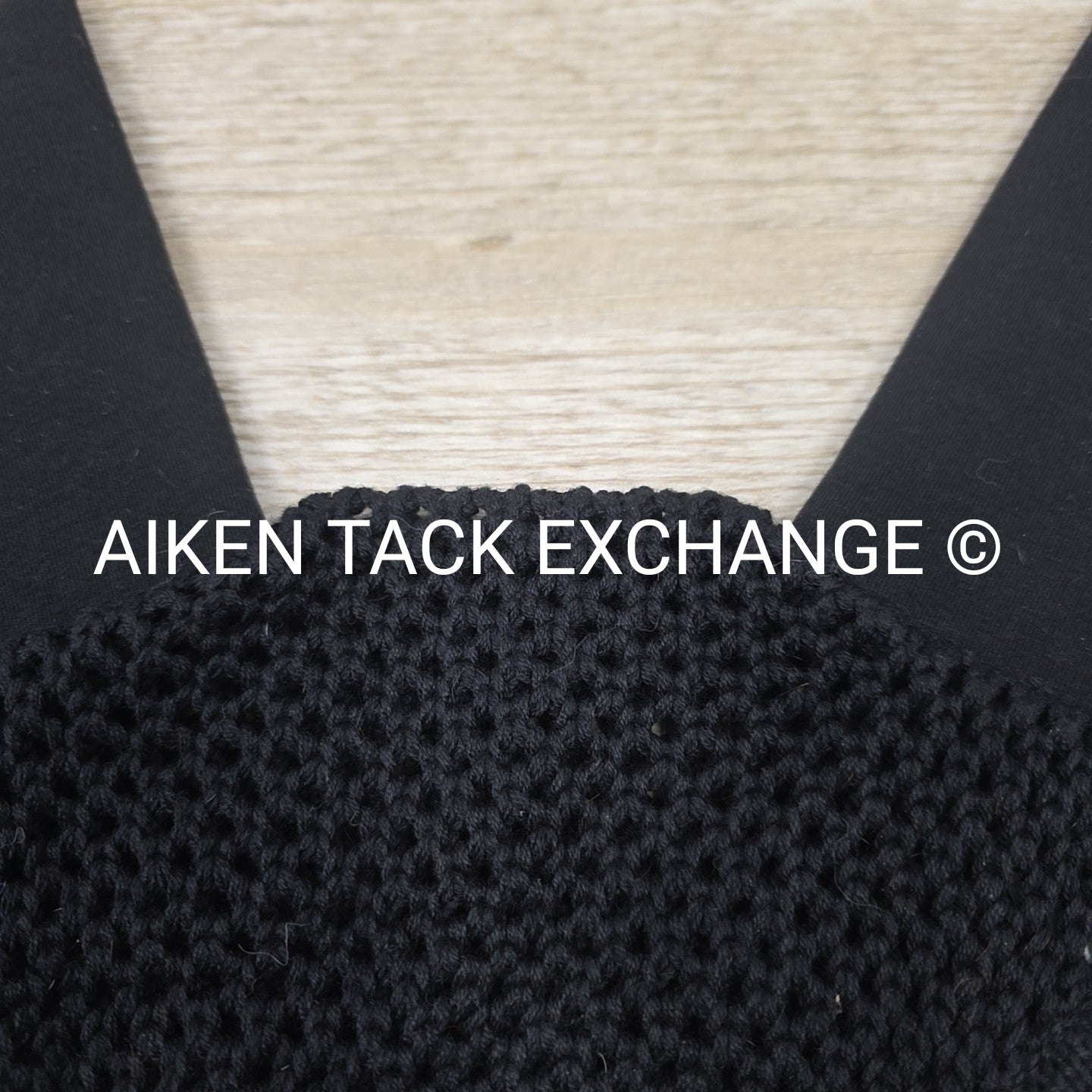 Equiline Soundless Ear Bonnet, Black, Size Full