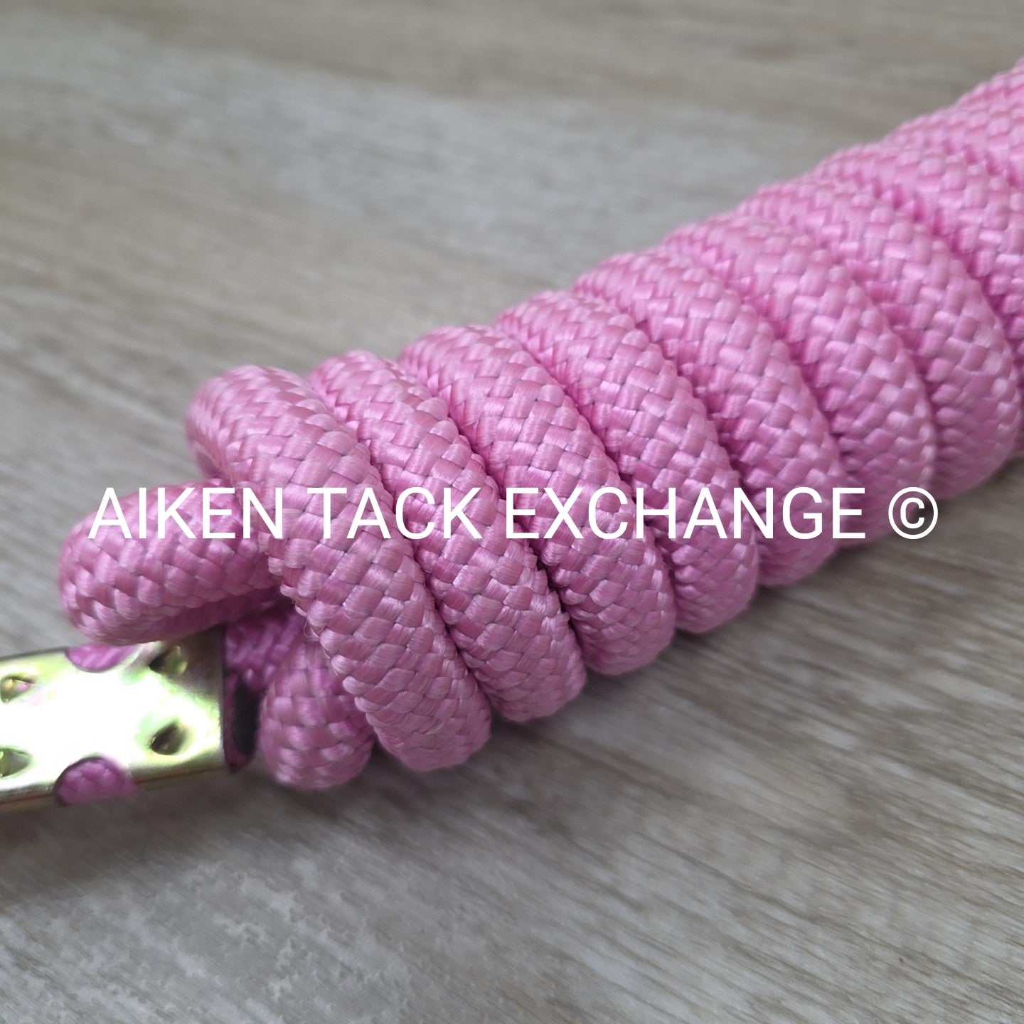 Equitem Braided Nylon Lead Rope with Leather Popper