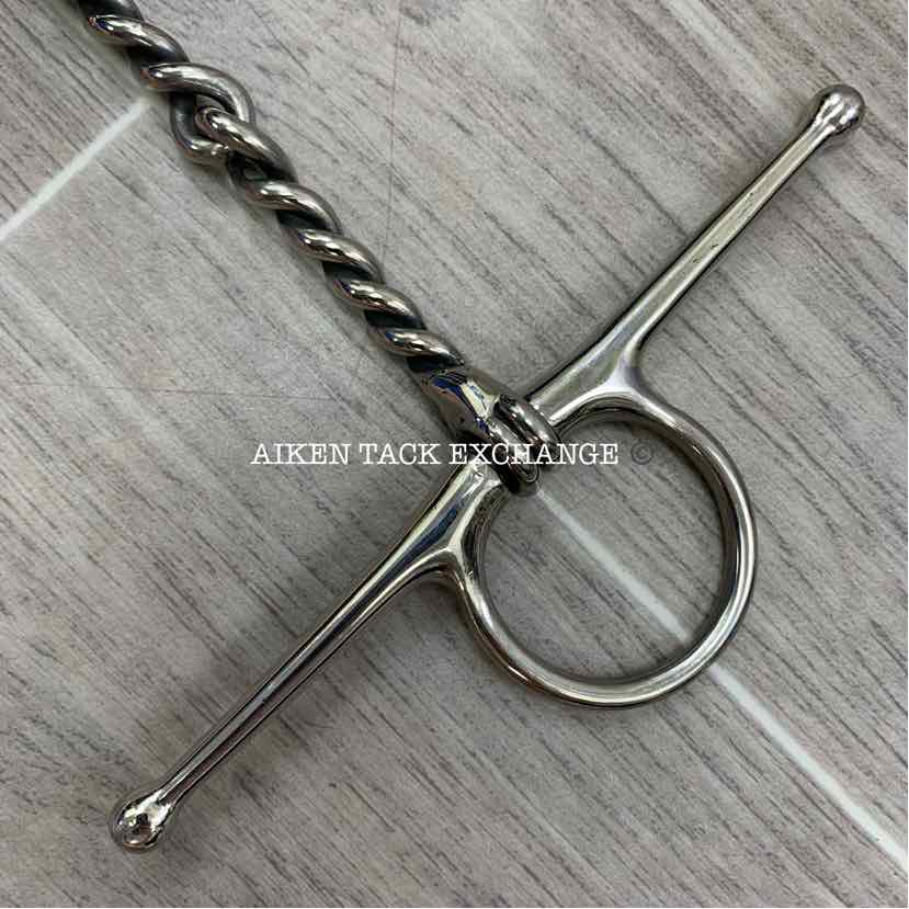 Hilason Single Joint Twisted Wire Full Cheek Bit 5"