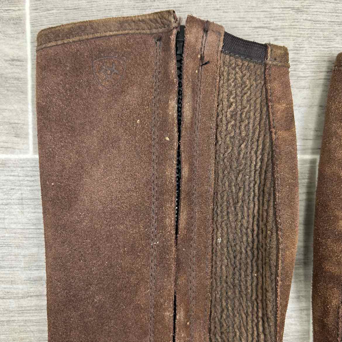 Ariat All Around II Suede Half Chaps, Size Child's Large