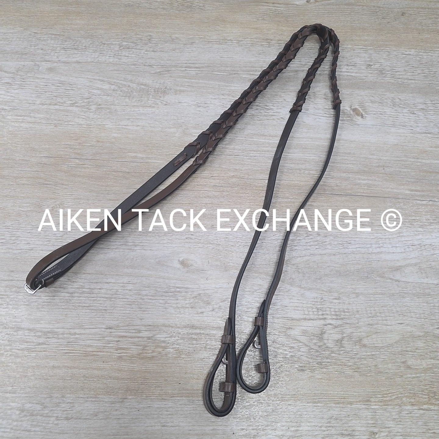 HDR Pro Mono Crown Fancy Stitch Padded Bridle with Reins, Brown, Size Pony