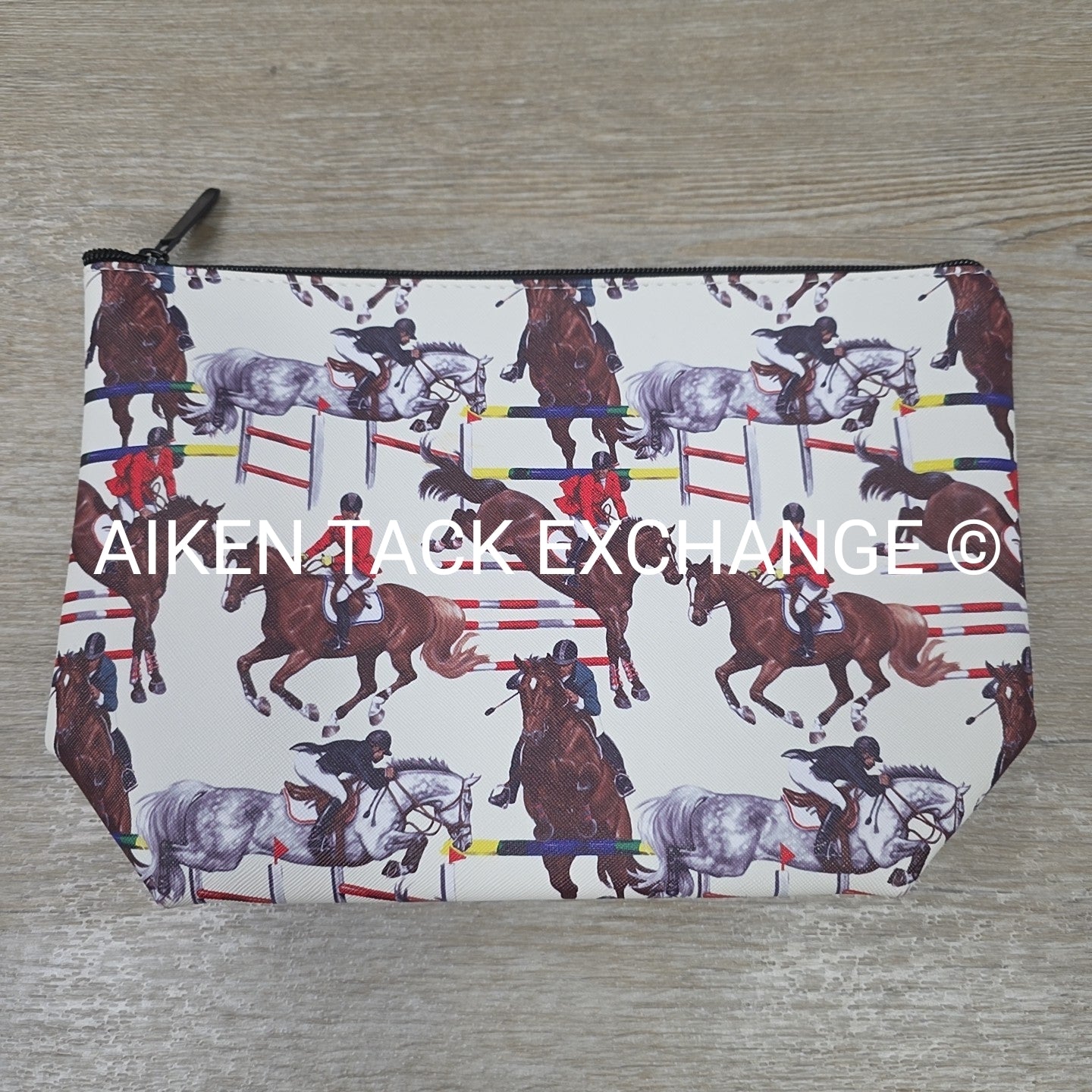 Horse Jumping Zipper Pouch