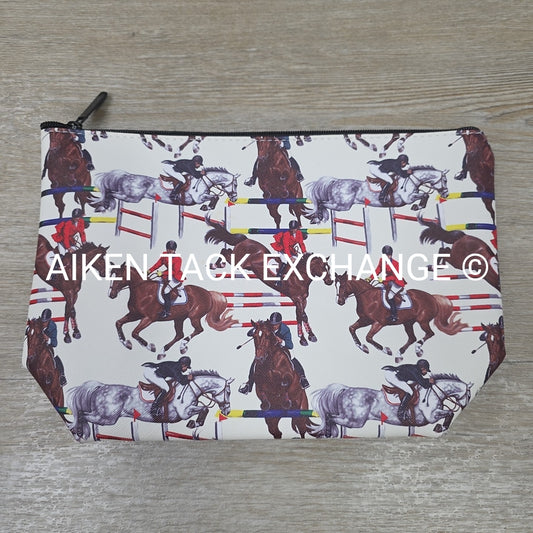 Horse Jumping Zipper Pouch