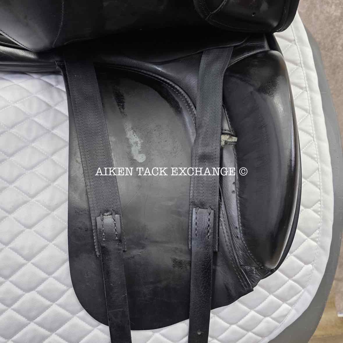 2005 Prestige Optimax Dressage Saddle, 18" Seat, 34 Tree - M/MW, Wool Flocked Panels