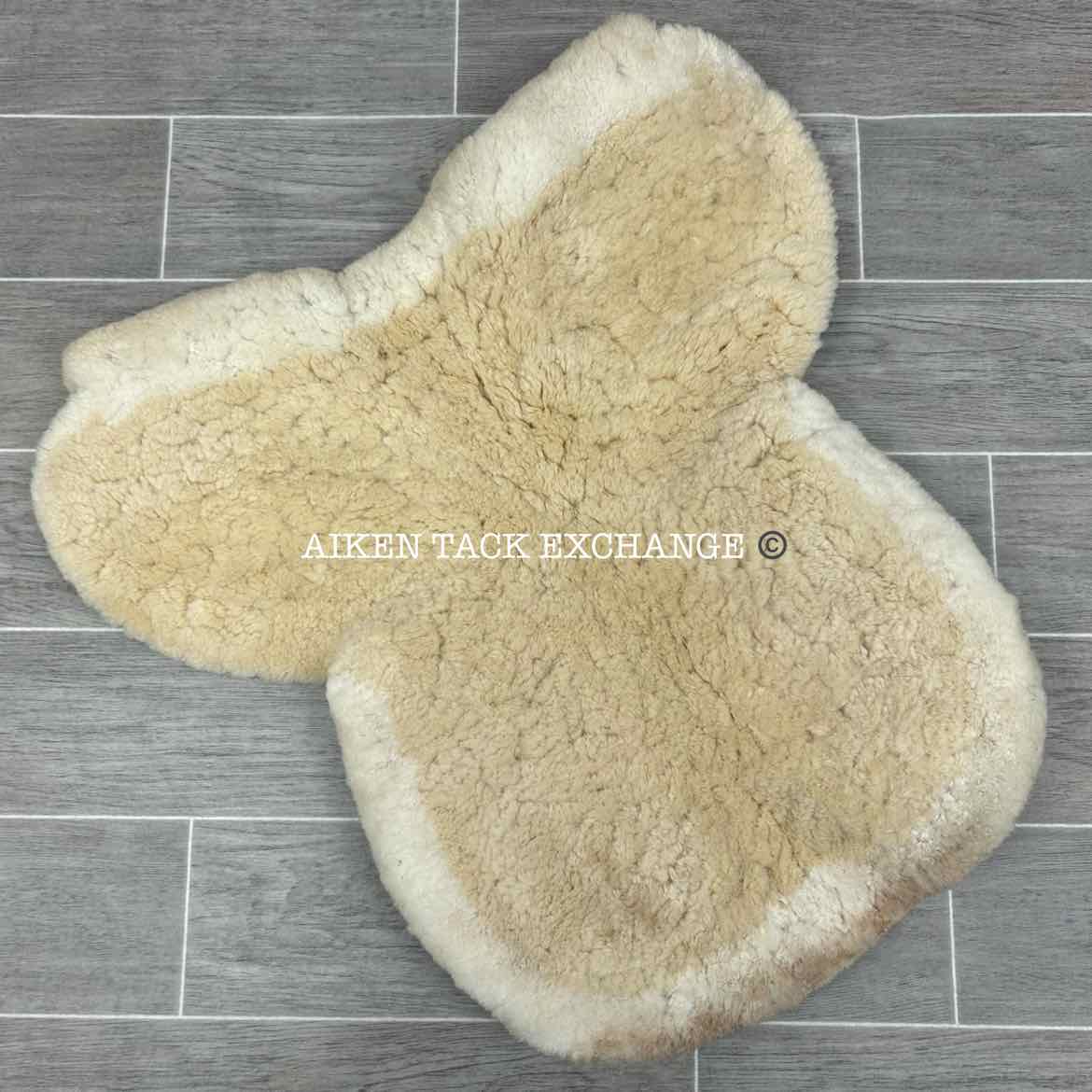 Fleeceworks Sheepskin Perfect Balance Half Pad with Rear Inserts, Size Large