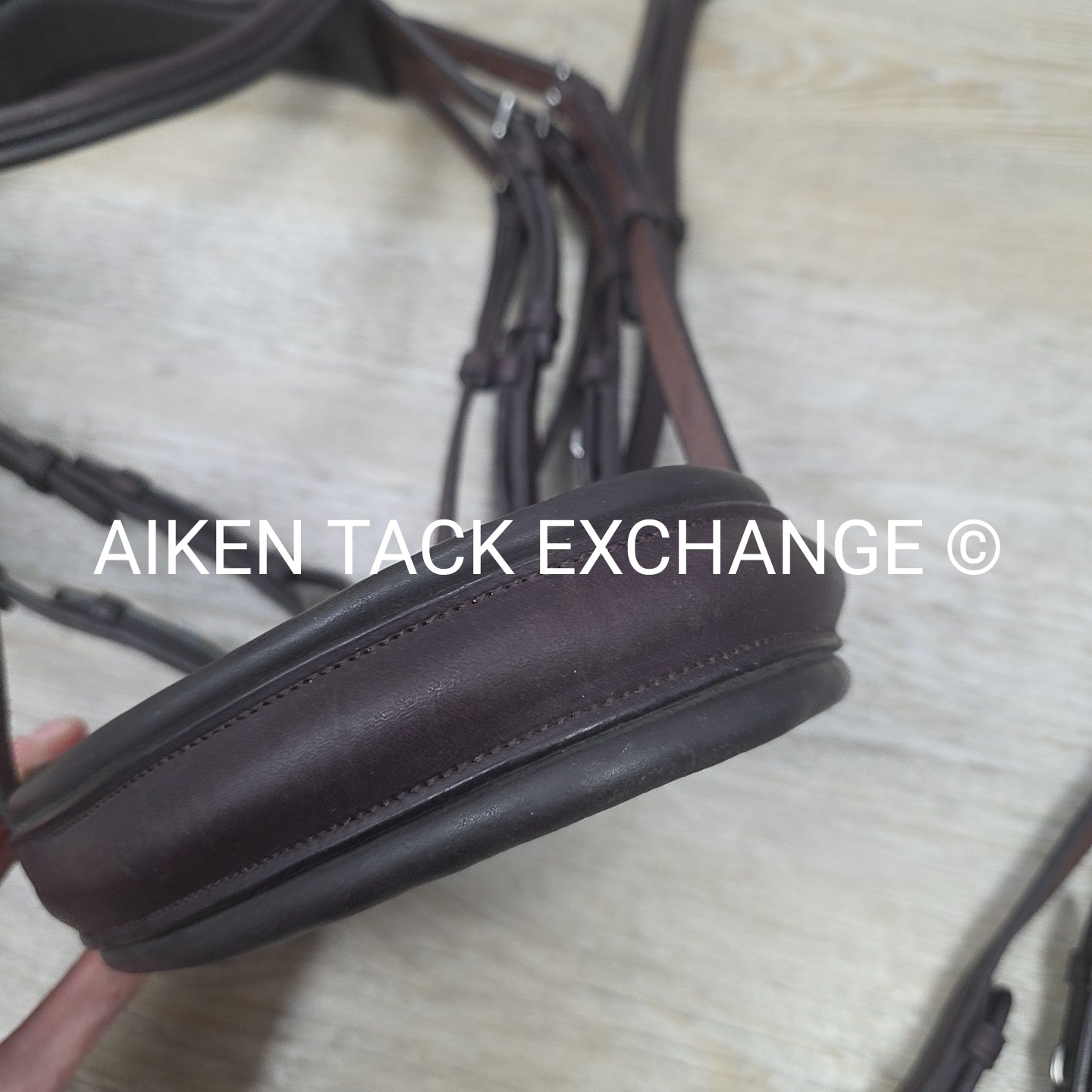 Excelle Monocrown Double Weymouth Bridle with Both Reins, Brown, Size Cob