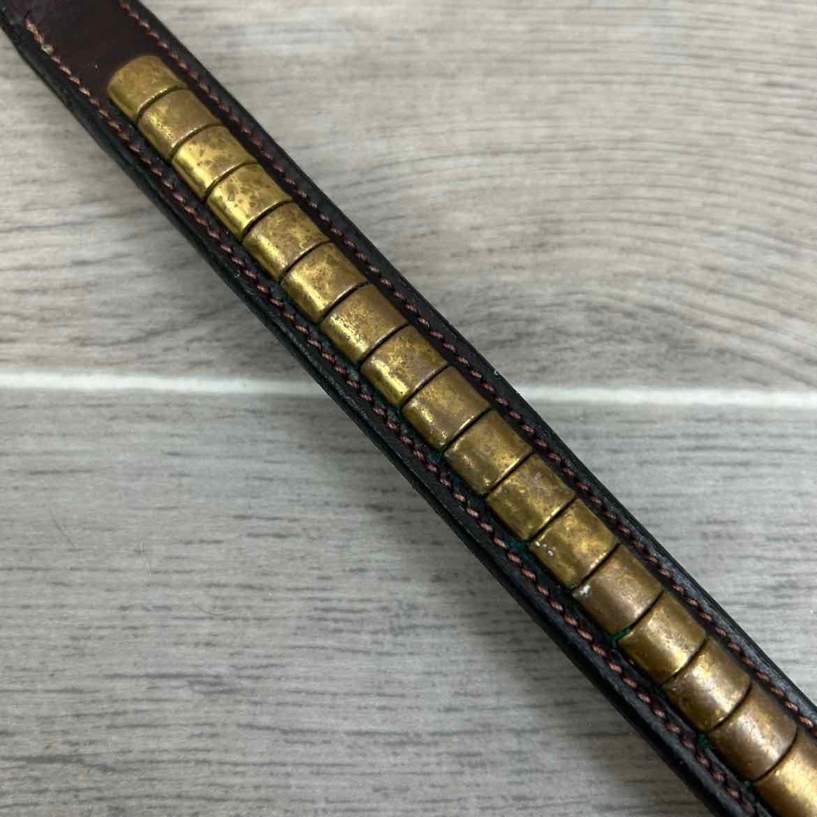 Clincher Browband, Brown, Size 15" Cob