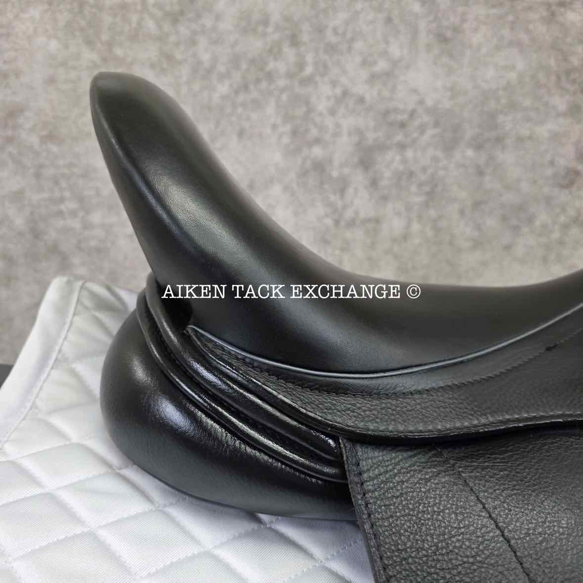 2021 Loxley by Bliss Monoflap Dressage Saddle, 17.5" Seat, Adjustable Tree - Changeable Gullet, Wool Flocked Panels