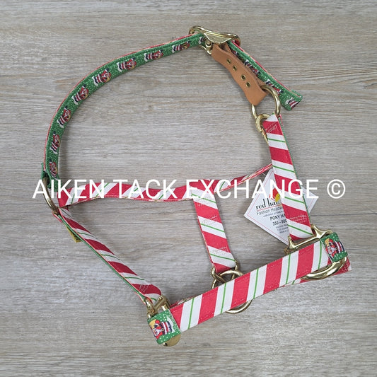 Red Haute Horse Breakaway Christmas Halter, Size Pony