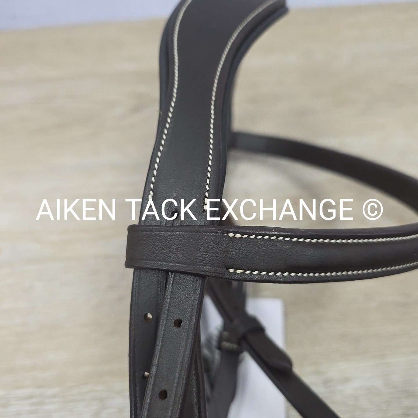 Ovation ATS Raised Fancy Stitched Bridle with Matching Reins, Brown, Size Full