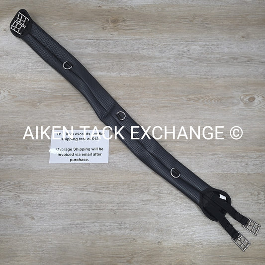 Synthetic Girth with Elastic at One End, Black, 48"