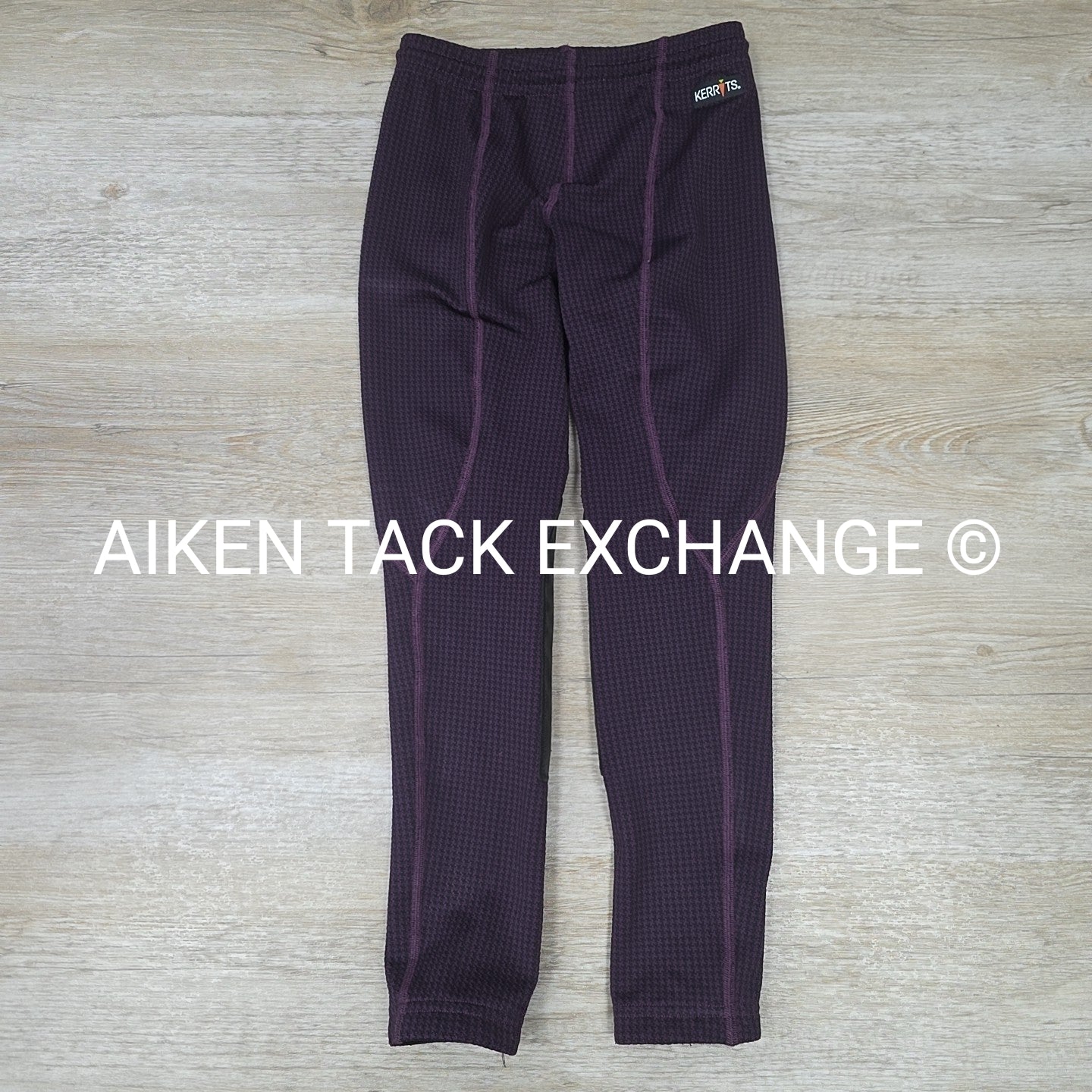 Kerrits Fleece Lined Winter Knee Patch Tights, Size Medium