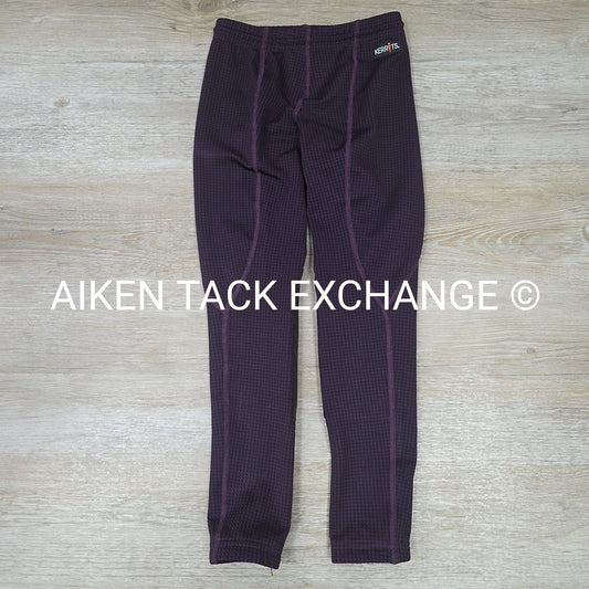 Kerrits Fleece Lined Winter Knee Patch Tights, Size Medium