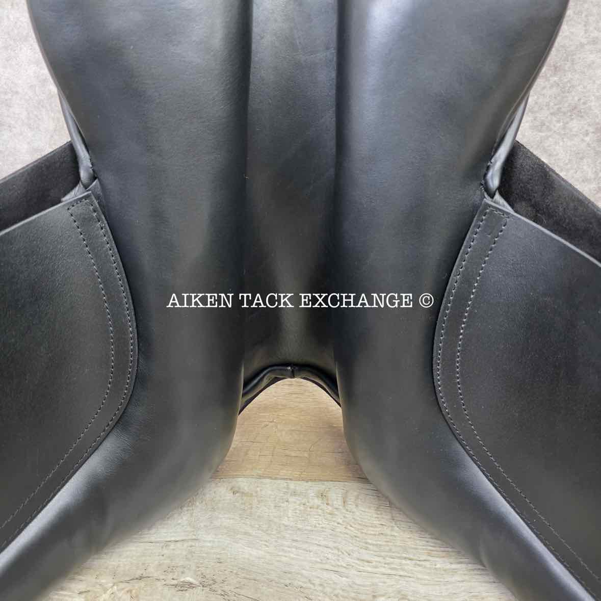 **SOLD** 2010 Black Country Eloquence Dressage Saddle, 17.5" Seat, W/XW Freedom Hoop Tree, Wool Flocked Panels