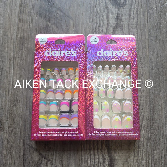 Claire's Press-On Nails (2 Sets) - 24 Count Each (48 Total)