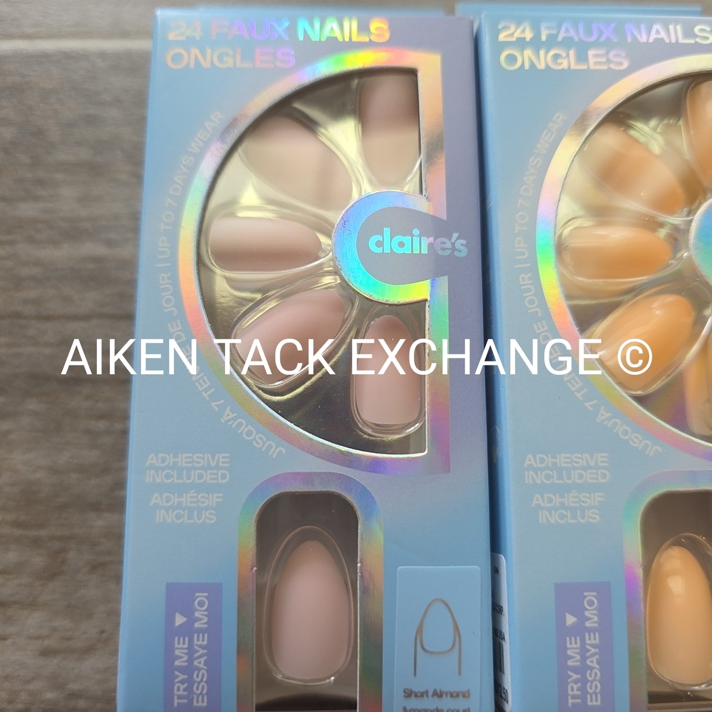 Claire's Glue-On Nails (2 Sets) - 24 Count Each (48 Total)