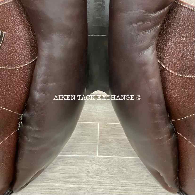 2013 Devoucoux Chiberta Monoflap Jump Saddle, 18.5" Seat, 2AAR Flap, Medium Tree, Wool Flocked, Full Buffalo Leather