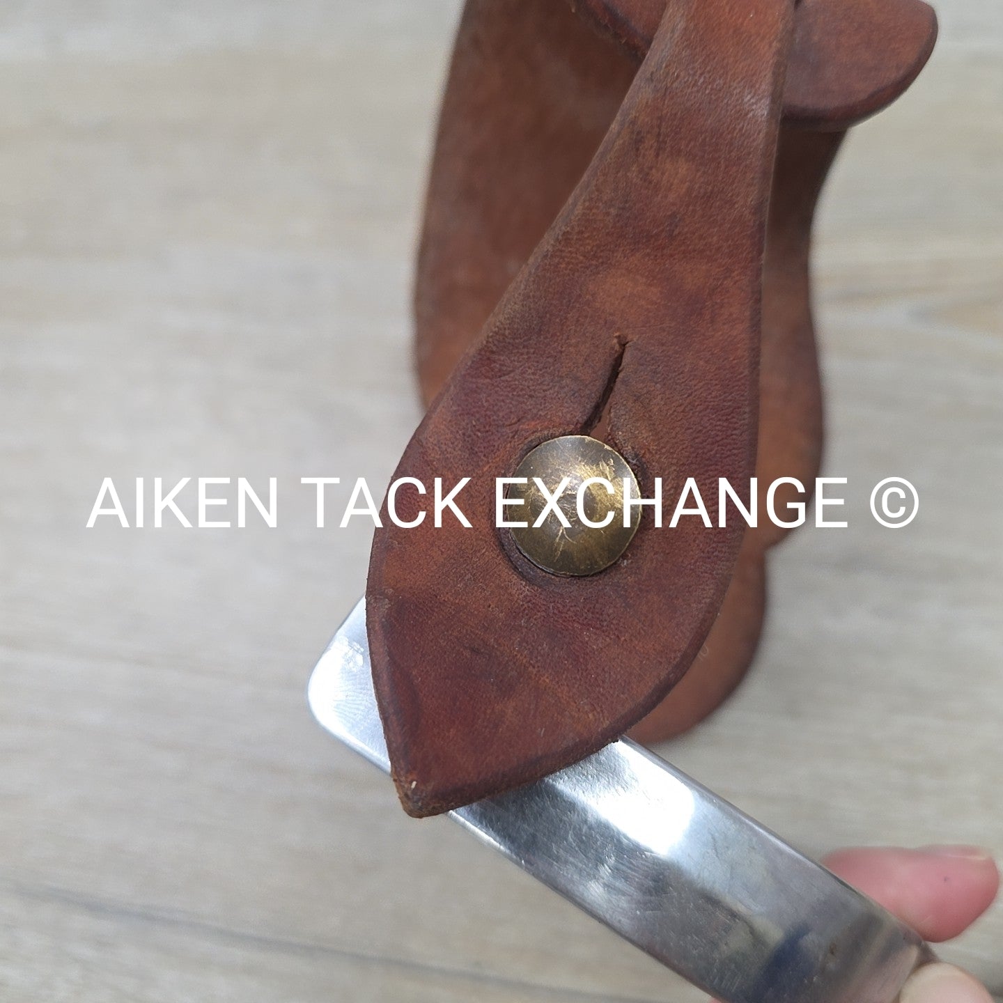 Western Rowel Spurs with Leather Straps