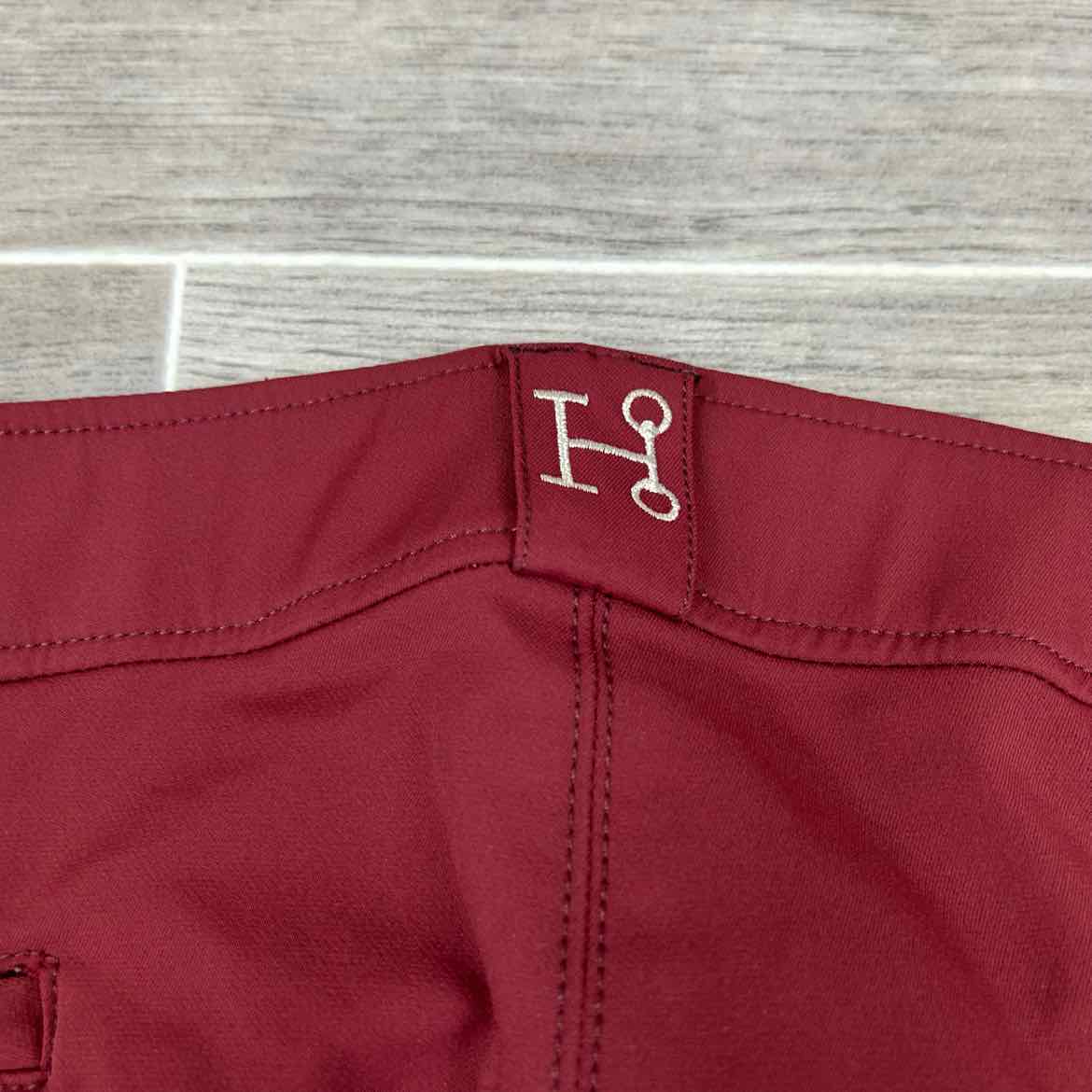 SmartPak Hadley High-Rise Full Seat Breeches in Merlot, Size 36 R