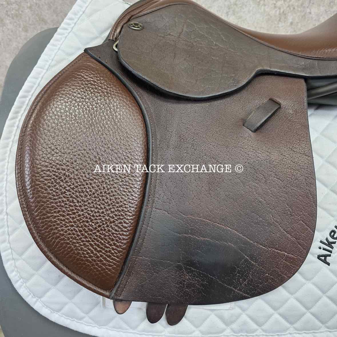 Ideal Patriot Jump Saddle, 17" Seat, Medium Wide Tree, Wool Flocked Panels