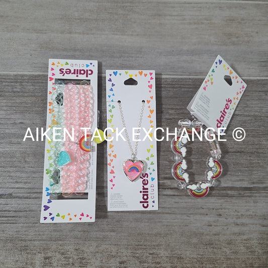 Claire's Club Bundle - 1 Bracelet, 1 Necklace, 3 Chokers