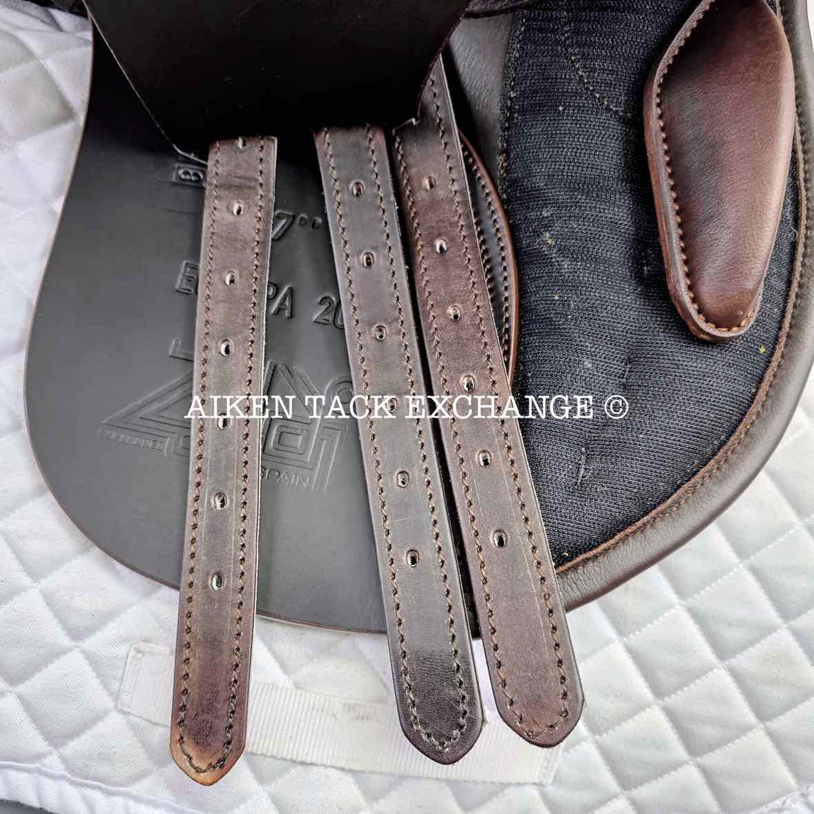 **SOLD** Zaldi Europa 2G All Purpose Saddle, 17" Seat, Medium Wide Tree, Wool Flocked Panels