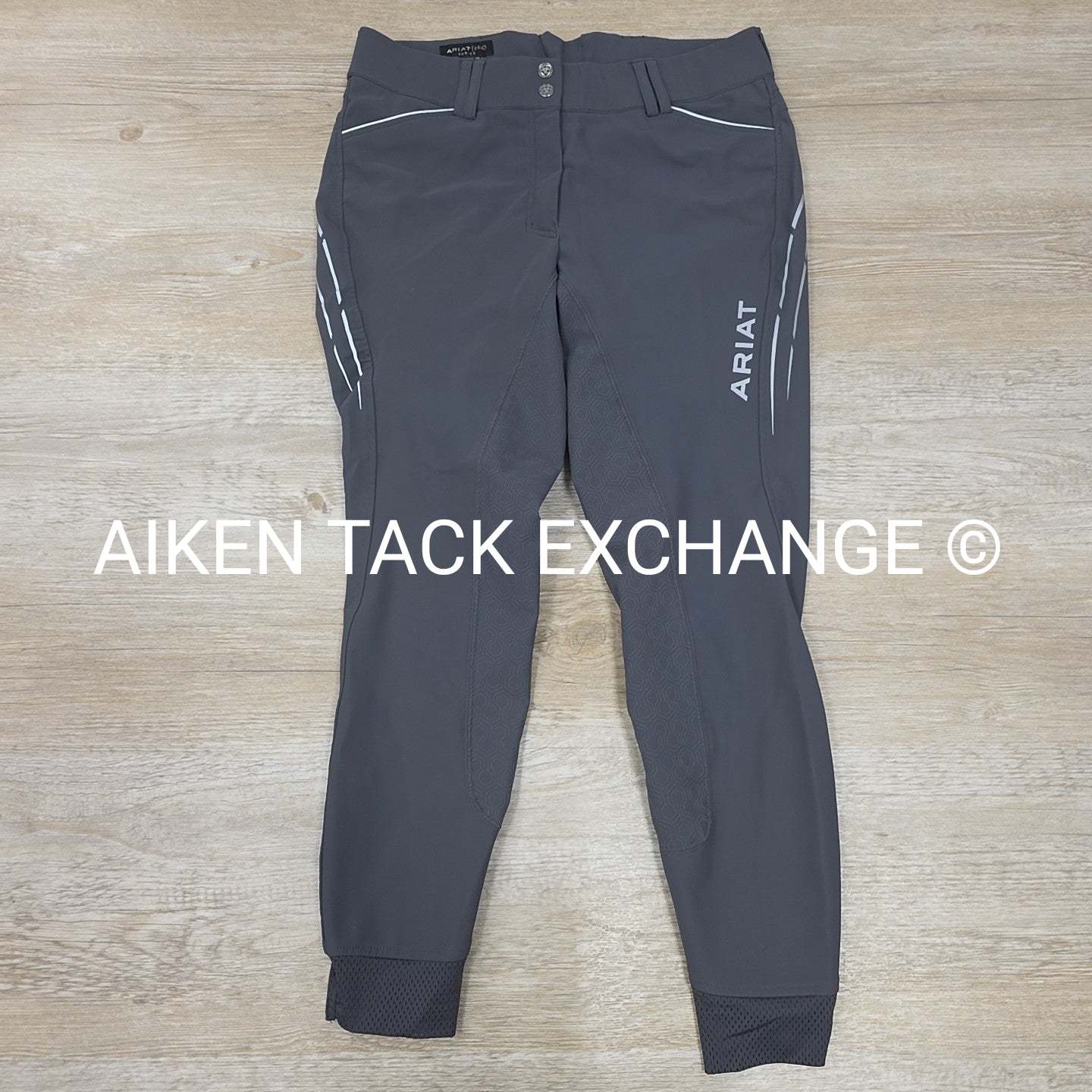 Ariat Tri-Factor Silicone Grip Full Seat Breeches, Size 34 R