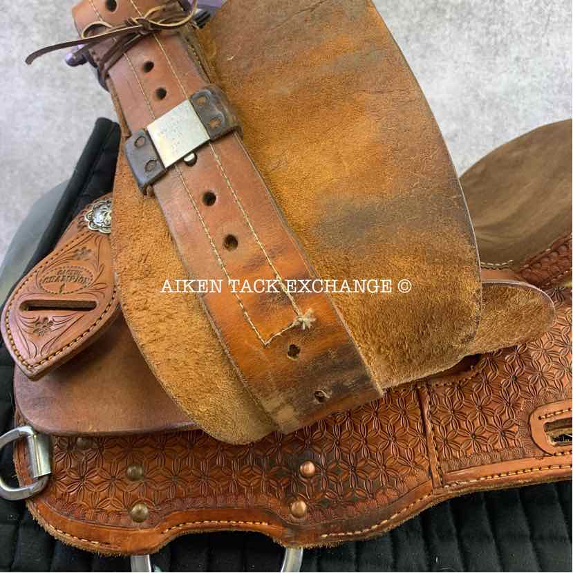 Cactus Saddlery Barrel Racing Trophy Western Saddle, 14" Seat, Wide Tree - Full QH Bars