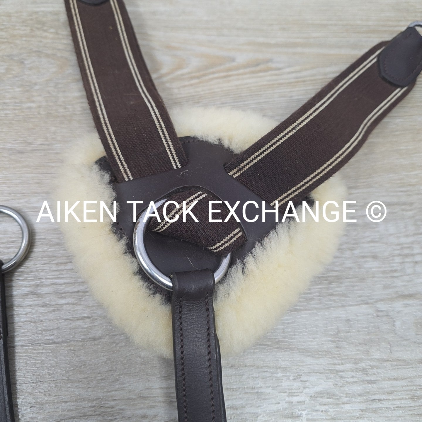 Shires Avignon 5 Point Breastplate with Running Attachment, Brown, Size Full