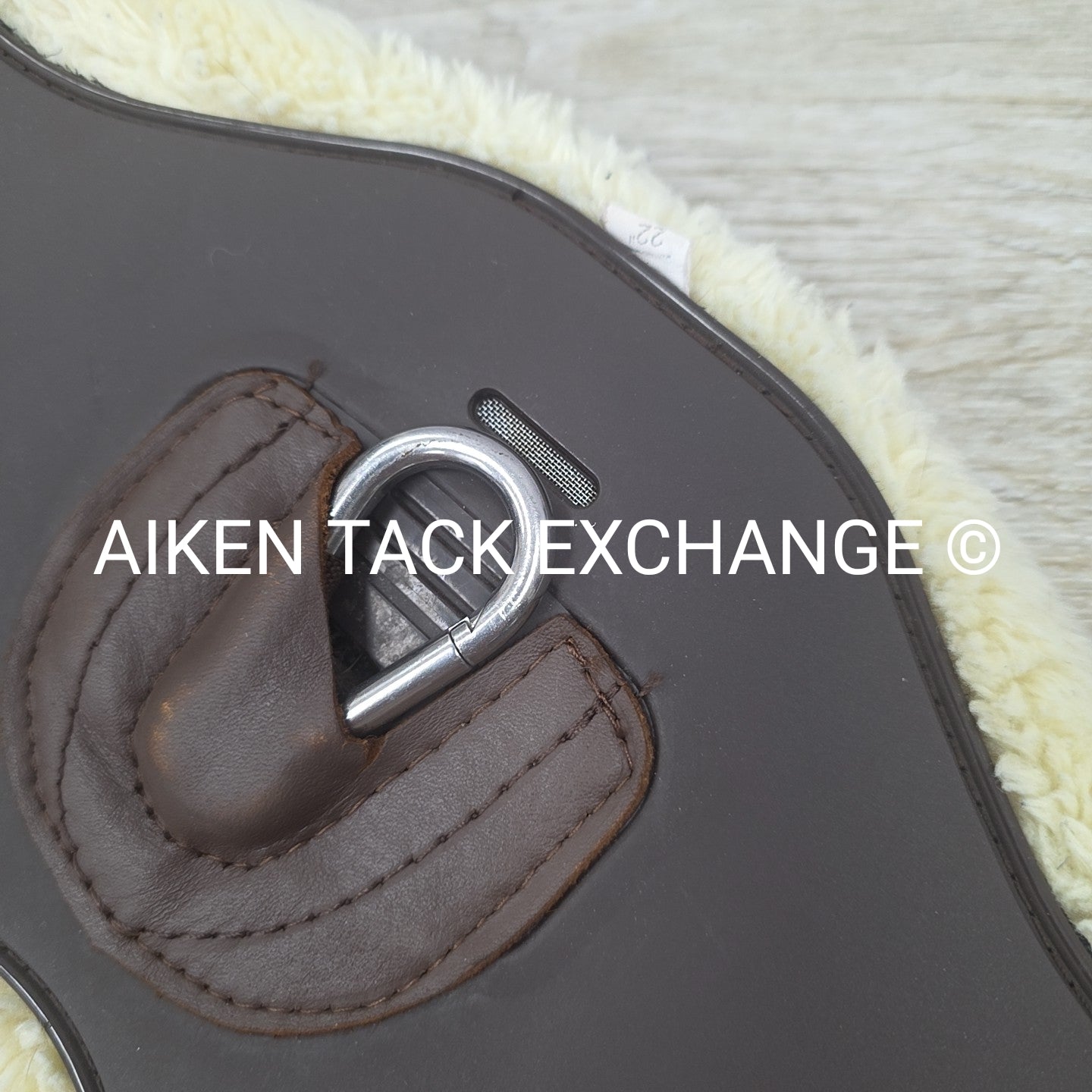 Professional's Choice VenTech Contour Monoflap Girth with Fleece Lining, Brown,