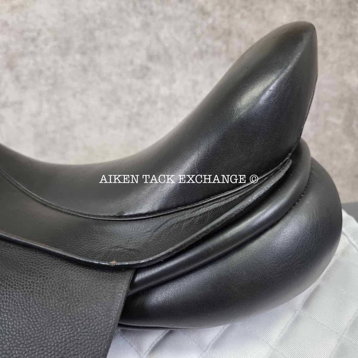 2012 Hastilow Concept Dressage Saddle, 17" Seat, Adjustable Tree - Changeable Gullet, Wool Flocked Panels