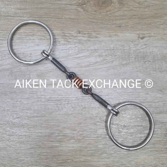 Sweet Iron Double Joint Loose Ring Bit with Copper Rings 5.5"