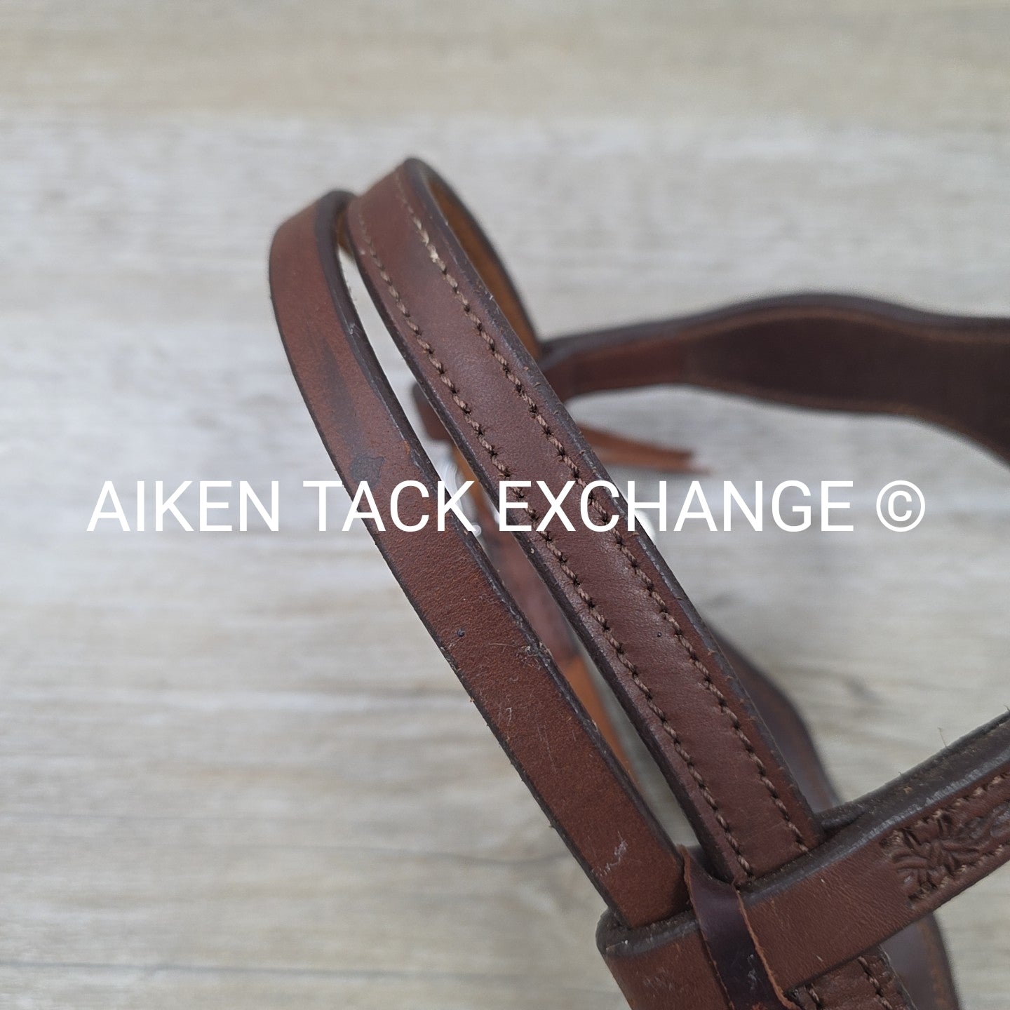 Browband Western Head Stall, Brown, Size Pony