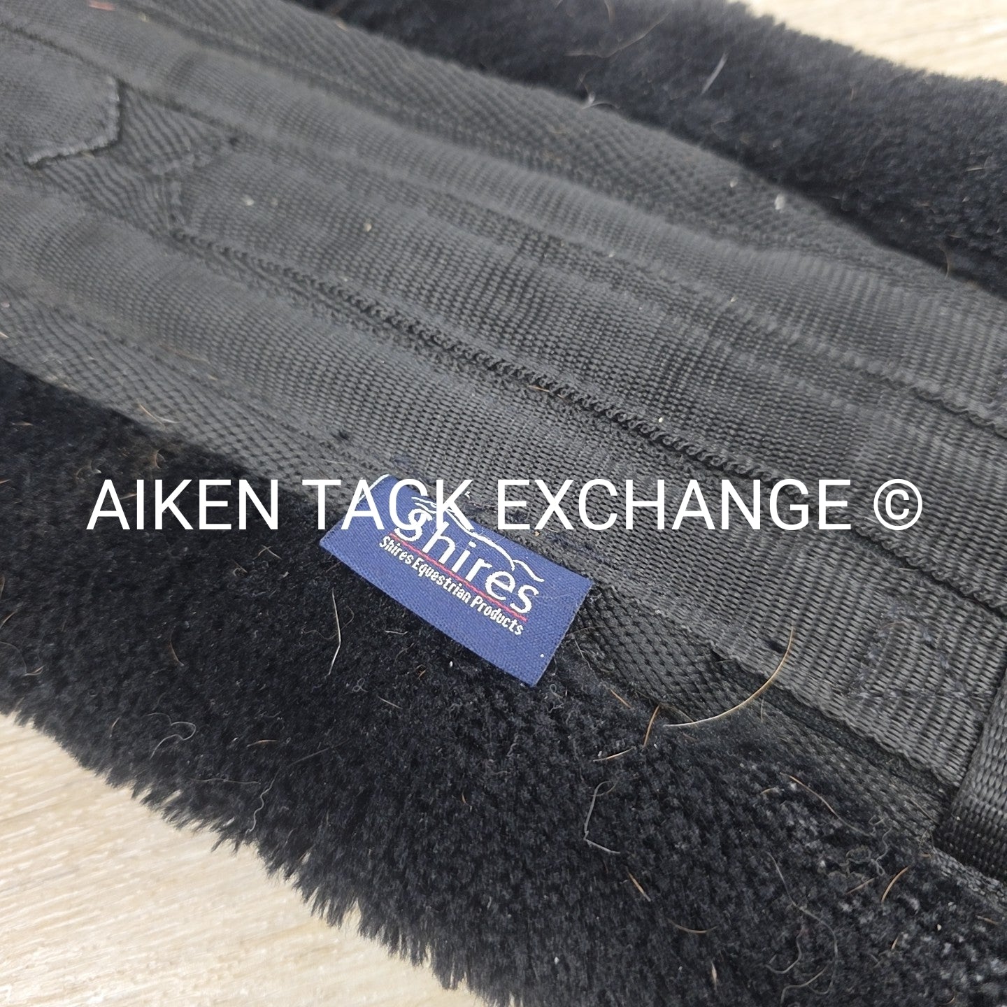 Shires Fleece Dressage Girth, Black, 30"