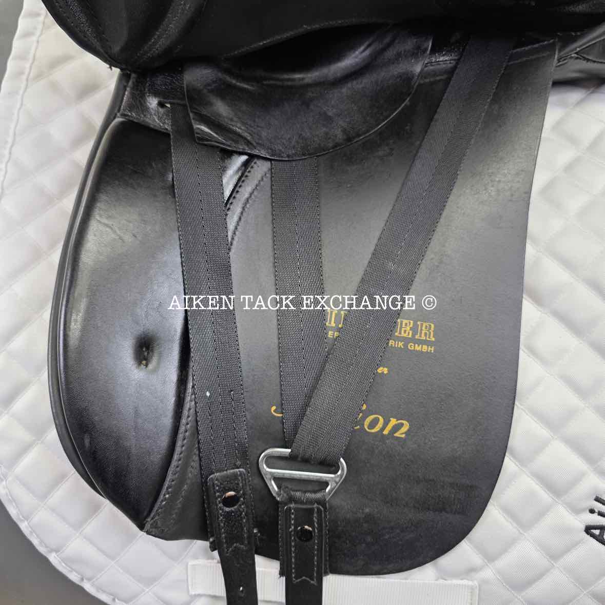 2000 Kieffer Action Dressage Saddle, 17" Seat, Medium Tree, Wool Flocked Panels