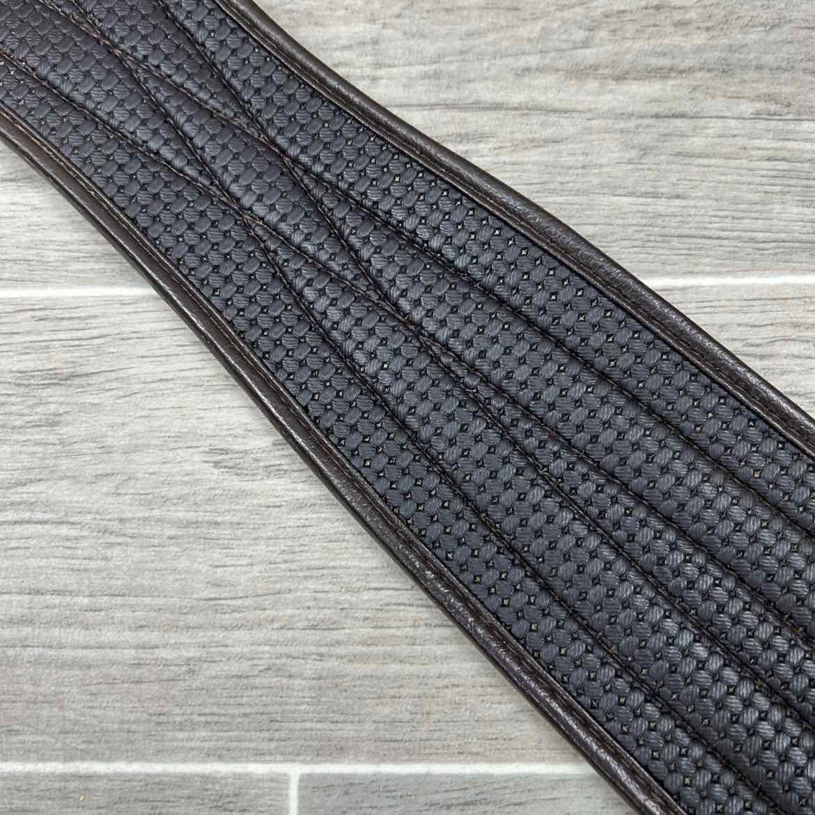 QHP Basic All Purpose Double Elastic Girth, Brown, 52"