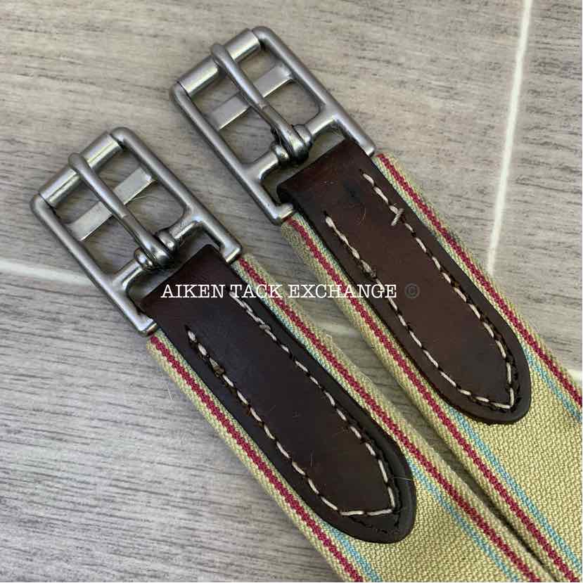 CWD Belly Guard Stud Girth with Double End Elastic, Brown, 48"